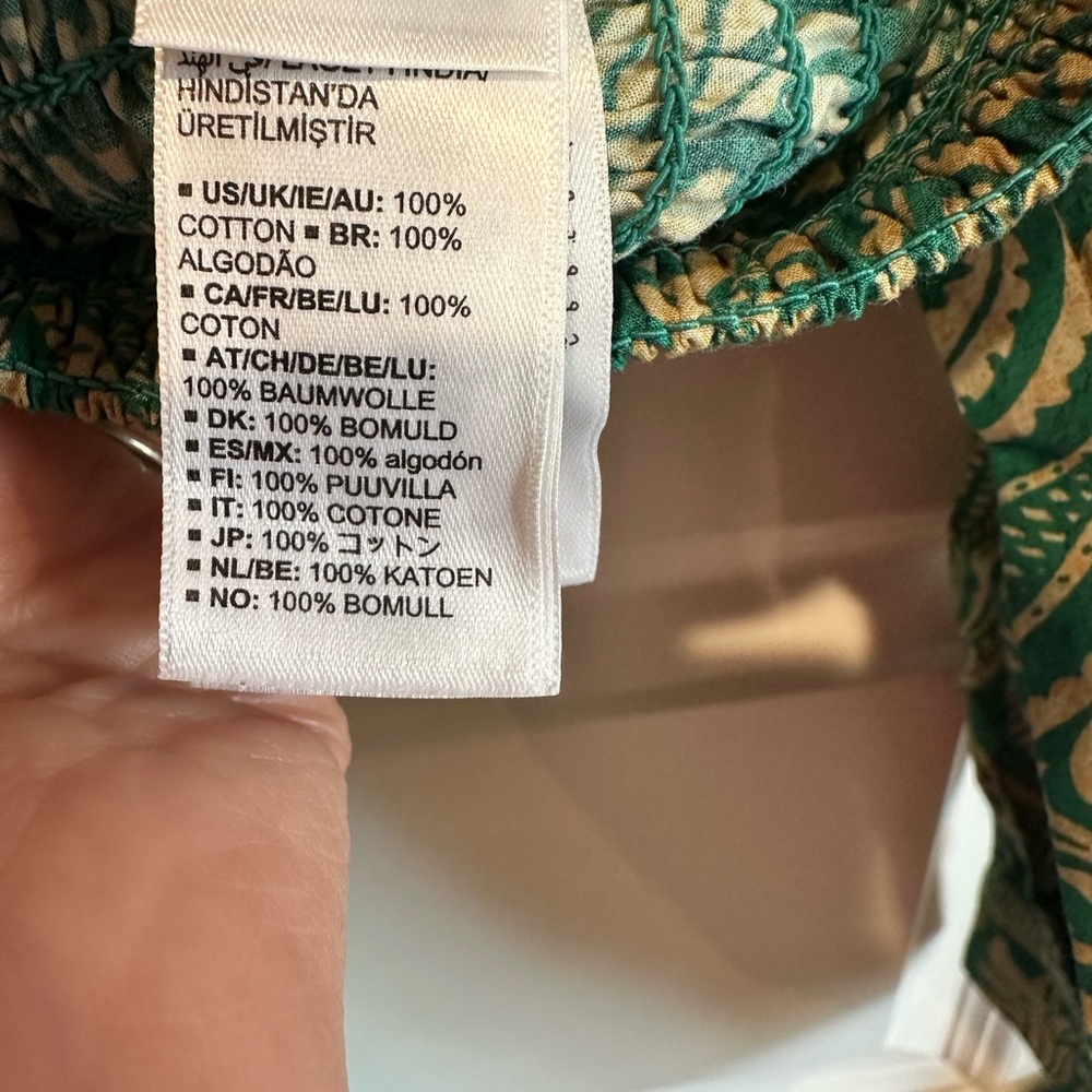 The Drop x Sruthi Jayadevan Boho Peasant Blouse - NWT - Picture 7 of 8